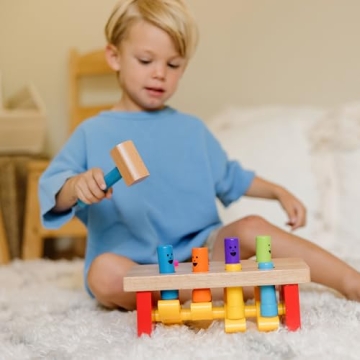 Melissa & Doug Deluxe Pounding Bench for Toddlers and Preschoolers