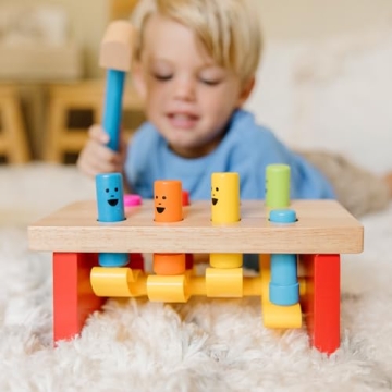 Melissa & Doug Deluxe Pounding Bench for Toddlers and Preschoolers