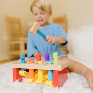 Melissa & Doug Deluxe Pounding Bench for Toddlers and Preschoolers