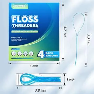 Kuvvfe Floss Threaders for Easy Daily Dental Care