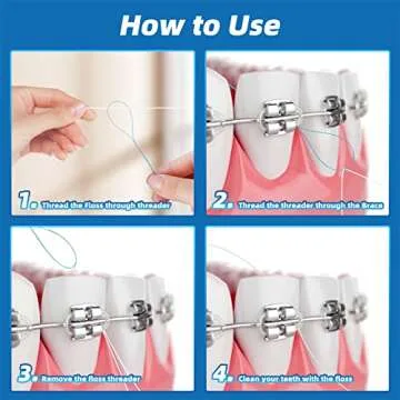 Kuvvfe Floss Threaders for Easy Daily Dental Care