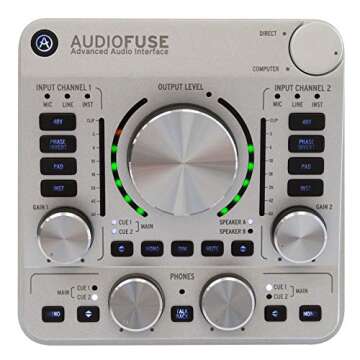 Arturia AudioFuse Audio Interface Classic Silver - Premium Sound Quality for Your Studio