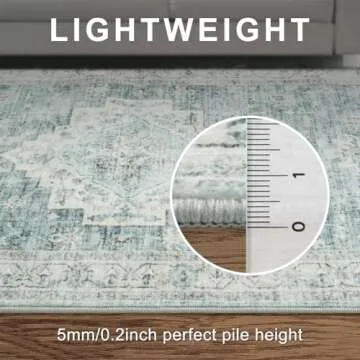 LIVEBOX Washable Kitchen Runner Rug - Safe & Chic