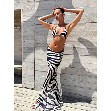 TIYRUS Zebra Stripes Bikini Set - Stylish Summer Swimwear