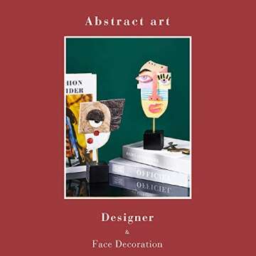 Harmony - Handcrafted Statues Resin Abstract Sculpture for Home Decor Modern,Book Shelf TV Stand Decor,living Room Decor,Dining Room Table,Bedroom, Office Desktop, Cabinets Decorative Ornaments