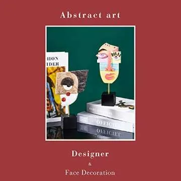 Harmony - Handcrafted Statues Resin Abstract Sculpture for Home Decor Modern,Book Shelf TV Stand Decor,living Room Decor,Dining Room Table,Bedroom, Office Desktop, Cabinets Decorative Ornaments