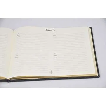 Fiorentina Soft Cover Italian Leather Guest Book with Guests Embossed on Cover - Tan