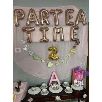 LaVenty Tea Party Balloon Decoration Set for Celebrations