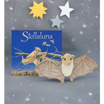 MerryMakers Stellaluna Plush Doll Soft Bat Toy for Kids