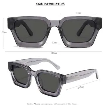 Baililai Unisex Polarized Sunglasses for Ultimate UV Protection
