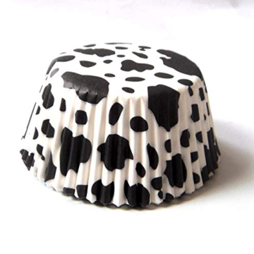 Delightful Cow Print Cupcake Liners - 100pcs, Standard Size for Perfect Baking