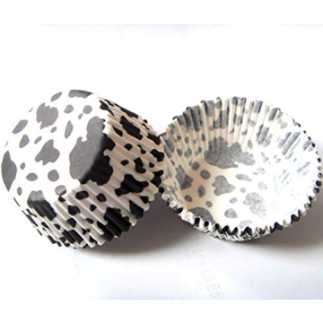 Cow Print Cupcake Liners 100pcs - Standard Size Baking Cups