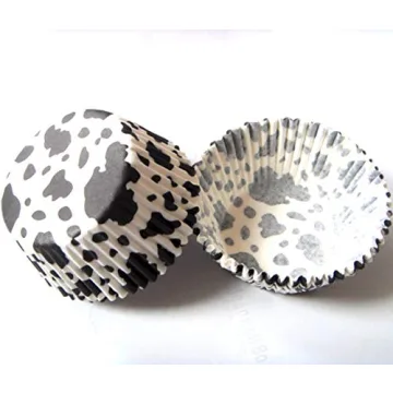 Cow Print Cupcake Liners 100pcs - Standard Size Baking Cups