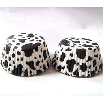 Cow Print Cupcake Liners 100pcs - Standard Size Baking Cups