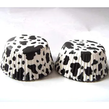 Cow Print Cupcake Liners 100pcs - Standard Size Baking Cups