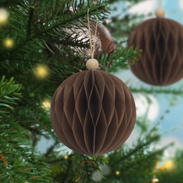 KI Store 8pcs Eco-Friendly Paper Christmas Ornaments