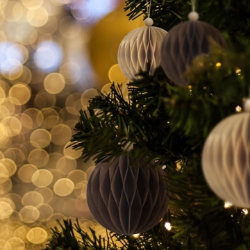 KI Store 8pcs Eco-Friendly Paper Christmas Ornaments