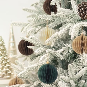 KI Store 8pcs Eco-Friendly Paper Christmas Ornaments