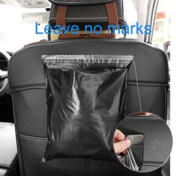Stick-On Disposable Car Trash Bags for Cleanliness Anywhere