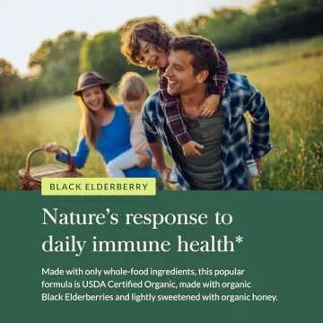 Gaia Herbs Black Elderberry (Sambucus Nigra) Syrup-Immune Support Supplement-Made with Organic Black Elderberries for Immune System Support-USDA Certified Organic Formula-5.4 Fl Oz (32-Day Supply)