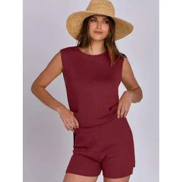 ANRABESS Women Summer 2 Piece Outfit - Stylish and Comfy