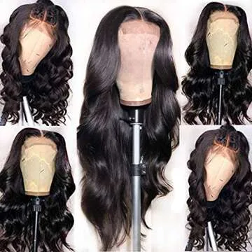 Drosuud Body Wave Lace Front Wig - 150% Density Human Hair