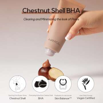 Hanyul Chestnut Shell Pore Clearing Clay Mask | Wash Off type, Deep Cleansing for Oily Skin with Mud...