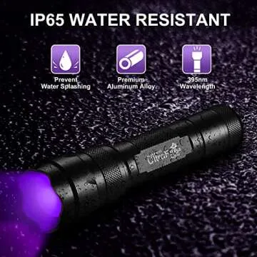 UltraFire UV Flashlight Curing UV Glue & Detecting Stains