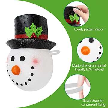 FANJURNEY Snowman Christmas Porch Light Covers for Easy Decor