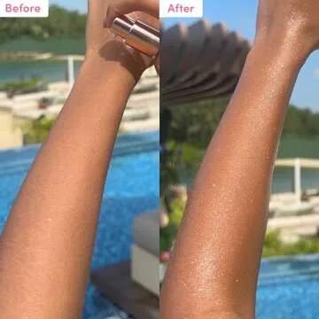 Coco & Eve Antioxidant Glow Shimmer Body Oil - Lightweight Skin Illuminator with Pearlescent Minerals, Natural Glitter, Antioxidants for Shimmering, Moisturizing and Healthy Glow (3.38 Fl Oz)