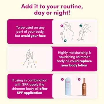 Coco & Eve Antioxidant Glow Shimmer Body Oil - Lightweight Skin Illuminator with Pearlescent Minerals, Natural Glitter, Antioxidants for Shimmering, Moisturizing and Healthy Glow (3.38 Fl Oz)