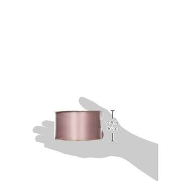 Berwick Offray 2.25" Wide Double Face Satin Ribbon, Blush Pink, 10 Yds