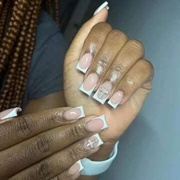 Eseres 40Pcs Cross Nail Charms for Stunning Nail Art