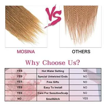 MOSINA Crochet Hair for Trendy Braids & Styles