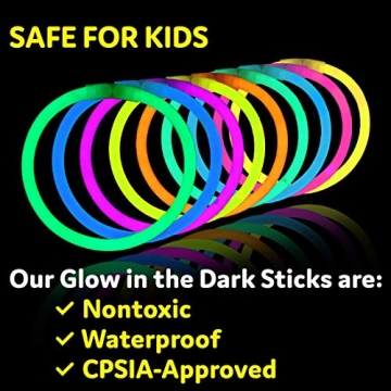 PartySticks Ultra Bright Glow Sticks - 100 Pack for Any Event