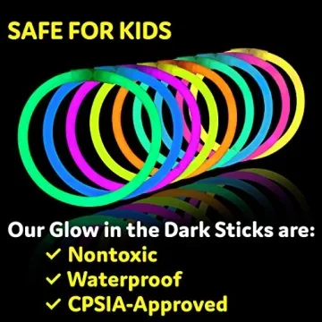 PartySticks Ultra Bright Glow Sticks - 100 Pack for Any Event