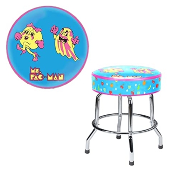 Ms. Pac-Man Arcade Game Bar Stool for Game Rooms