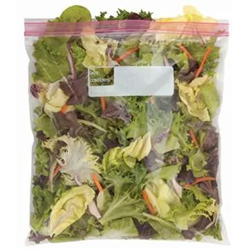 Amazon Brand - Solimo Gallon Double Zipper Food Storage Bags, 120 Count (Pack of 1)