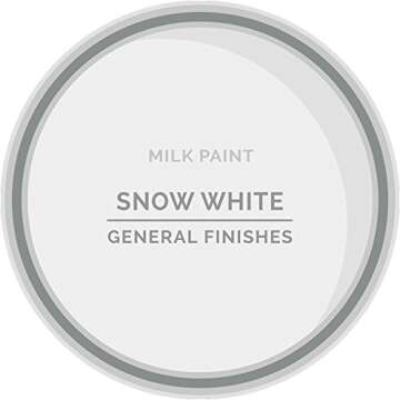 General Finishes Water Based Milk Paint, 1 Quart, Snow White
