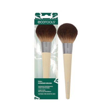 EcoTools Full Powder Brush – Eco-Friendly & Fluffy Makeup Brush for Loose & Pressed Powder