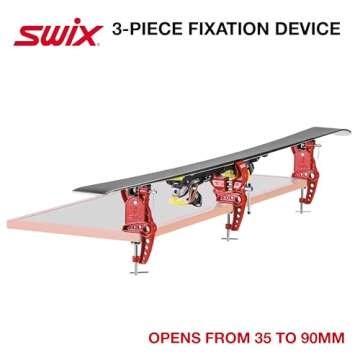 SWIX T149-50 Ski Vise With 50mm Wide Jaws | Durable Adjustable Clamps For Waxing And Tuning Alpine &...