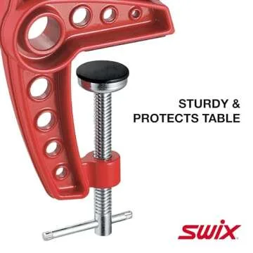 Swix T149-50 Ski Vise with 50mm Wide Jaws for Ski Tuning