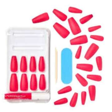 KISS (PRODUCT) RED Gel Fantasy Sculpted Fake Nails