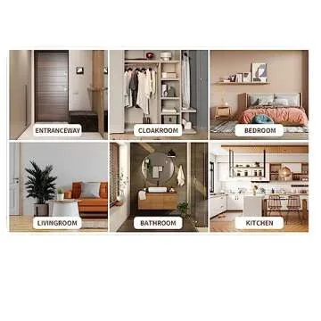 Stylish NEWCIX Cast Iron Coat Hooks 4 Hooks for Home