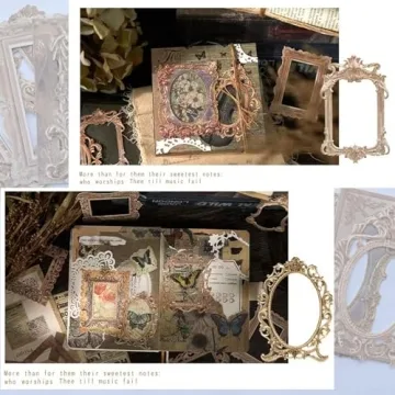 40 Sheets Vintage Lace Scrapbook Paper for Creative Projects