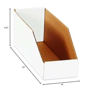 AVIDITI Cardboard Storage Bins - Durable Organization Solution