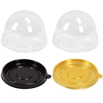 PRALB 100-Pack Mini Cupcake Boxes for Pastries and Desserts