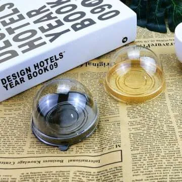 PRALB 100-Pack Mini Cupcake Boxes for Pastries and Desserts