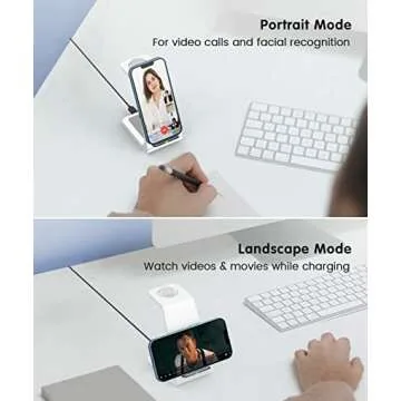 JoyGeek 3-in-1 Wireless Charging Station for Easy Charging