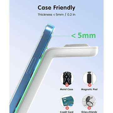 JoyGeek 3-in-1 Wireless Charging Station for Easy Charging